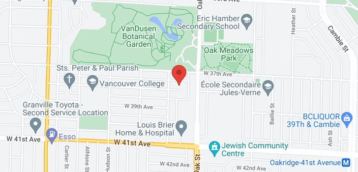 map of 1011 W 38TH AVENUE